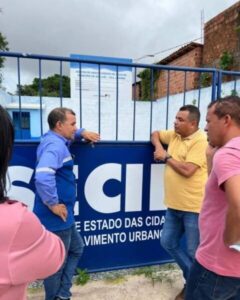 EDSON GAGUINHO VISTORIA OBRAS DE ABASTECIMENTO DE ÁGUA NA VILA JANAÍNA