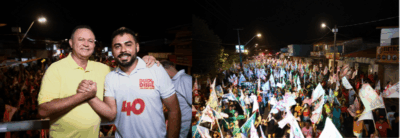 Em caminhada com governador Brandão, São José de Ribamar virou um mar de apoiadores de Dudu Diniz…