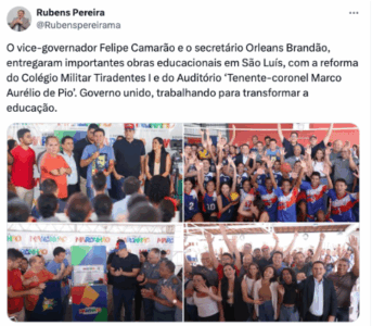 Rubão destaca “governo unido” por agendas de Camarão e Orleans juntos