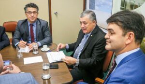 Notas – Chama, cocar, na frente