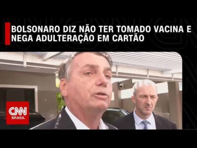Bolsonaro diz que foi uma decisão pessoal não tomar a vacina após ler a bula do imunizante