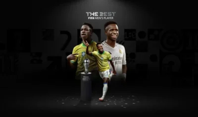 Vinícius Júnior é eleito o melhor jogador de futebol do mundo; atleta negro conquistou o prêmio The Best da FIFA
