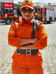 Quartel do Corpo de Bombeiros de Alagoas discute tema de assédio com a tenente Camila Paiva