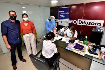 Prefeitura leva testagem contra a Covid-19 para profissionais de imprensa de São Luís