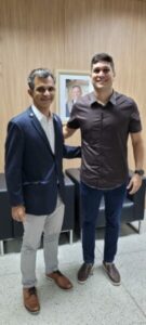 Luciano Façanha, candidato a reitor da UFMA, reúne-se com o secretário de Saúde Tiago Fernandes…