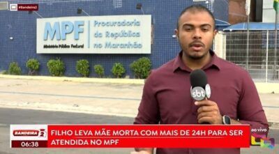 Filho leva mãe de 97 anos morta há mais de 24h para receber atendimento no MPF em São Luís; veja vídeo