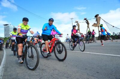 Trecho da Litorânea será fechado em dias úteis para prática de ciclismo