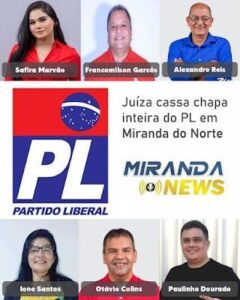 URGENTE!! Justiça Eleitoral do Maranhão cassa os mandatos de seis vereadores de Miranda do Norte