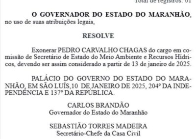 Pedro Chagas é exonerado da Secretaria de Estado do Meio Ambiente