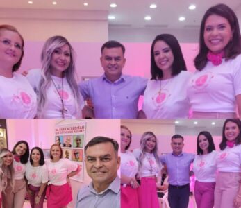 Deputado Dr. Allan Garcês Prestigia Exposição do Outubro Rosa no Shopping São Luís