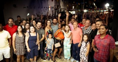 Ao lado da presidente Iracema Vale, Dudu Diniz promove Arraiá com as mamães de São José de Ribamar