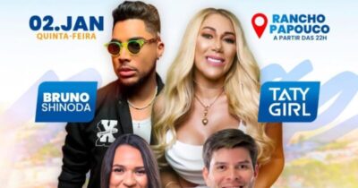 A parceria vai continuar! Prefeituras de Bacabeira e Santa Rita promovem Festa da Posse no dia 2 de janeiro com Taty Girl e Bruno Shinoda