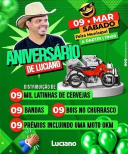 Luciano Genesio não paga funcionários e vai usar o dinheiro para fazer festa de aniversário em Pinheiro