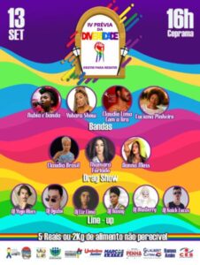 Sexta-feira 13 vai acontecer a IV prévia da diversidade LGBTI no Ceprama…