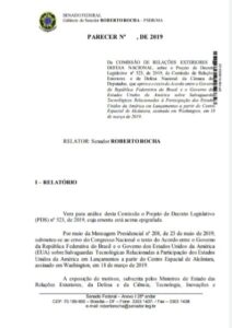 Acordo para uso da base de Alcântara será votado nesta terça-feira no senado, diz Roberto Rocha…