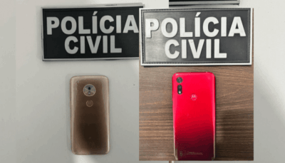 Polícia Civil recupera, em Bequimão, dois aparelhos de celulares frutos de roubo