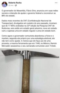 Governador picareta? Flávio Dino sem a foice e martelo, por Roberto Rocha.