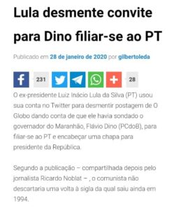 Democracia de fantasia: após “plantar” informações mentirosas nos jornais do Sul do Brasil, Dino é desmentido na bucha por Lula, e agora? Só resta ir de táxi com Huck e Angélica…