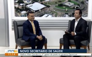 Em entrevista a Globo, Allan Garcês promete dialogo para restabelecer a ordem na Saúde de Roraima…