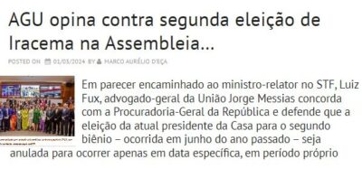 Assim não vale? Assembleia Legislativa caminhando para novas eleições da presidência…
