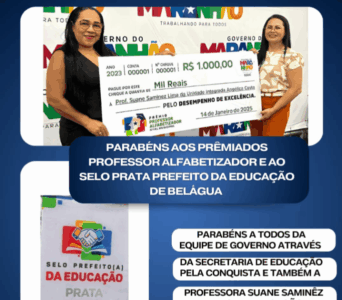 Ex-Prefeito Herlon Costa recebe premiação de Prefeito da Educação pelo Governo do Maranhão por excelência no trabalho de 2023 em Belágua.