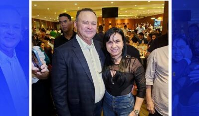 Prefeita Edinalva Brandão participa de jantar da FAMEM ao lado do governador Carlos Brandão