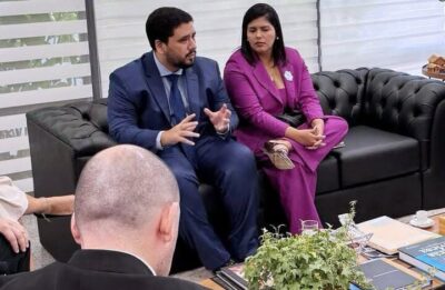 Prefeito Vinícius Vale busca investimentos para Barreirinhas em reunião com representantes do Ministério do Turismo, Caixa e senador Weverton Rocha