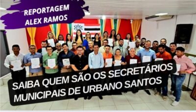 SAIBA QUEM SÃO OS NOVOS SECRETÁRIOS MUNICIPAIS EMPOSSADOS PELO   PREFEITO CLEMILTON BARROS: ASSISTA A REPORTAGEM E DEIXE SEU COMENTÁRIO