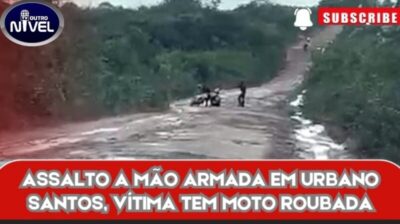 EM URBANO SANTOS, MULHER TEM MOTO ROUBADA POR DUPLA DE CRIMINOSOS.  VEJA O VÍDEO