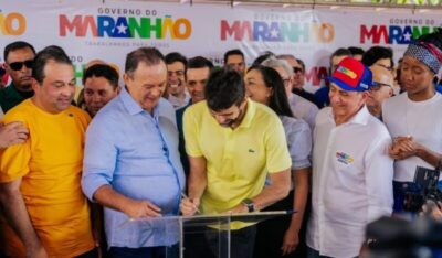 Deputado Pedro Lucas participa da ordem de serviço da extensão da Avenida Litorânea ao lado do Governador Carlos Brandão