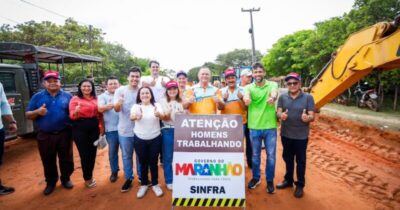 Brandão inicia obra de pavimentação na MA-312 e entrega sistemas de abastecimento de água em Araioses
