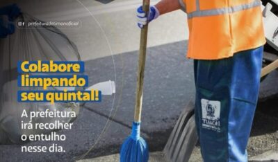 Blog Do Ribinha: Prefeito Rafael realiza hoje ação Cidade Limpa