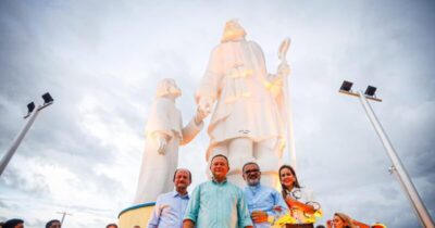 Blog Do Ribinha: Brandão inaugura revitalização do monumento de São José de Ribamar e anuncia nova obra para o Santuário