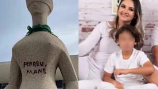 PGR Pede Prisão Domiciliar Para Mulher Que Pichou Estátua Do STF No 8 De Janeiro