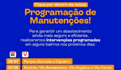 Paradas operacionais preparam sistema de abastecimento de água de Timon para o B-R-O Bró