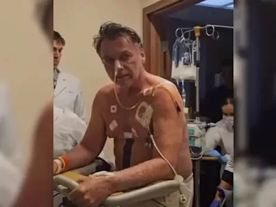 VÍDEO: Bolsonaro caminha pelo hospital dois dias após cirurgia no abdômen; veja