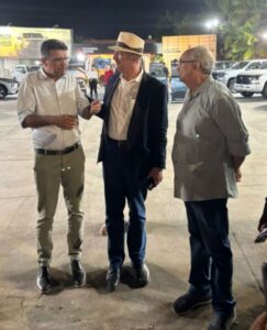 Encontro casual entre Lahesio Bonfim, César Pires e Aldo Rebelo marca presença na EXPOIMP e sinaliza novas agendas para o Maranhão