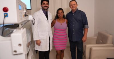*Brandão acompanha atendimento na câmara hiperbárica da Unidade de Tratamento de Queimados do Hospital da Ilha*