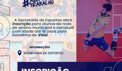 Bacabeira: Secretaria de Esportes abre inscrição para alunos da rede de ensino municipal e estadual com idade até 18`anos para Escolinha de Vôlei