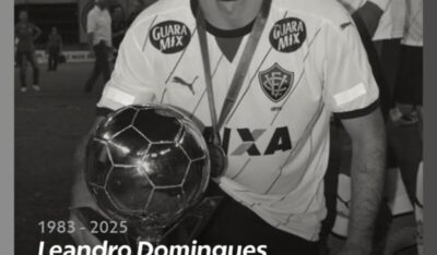 Morre Leandro Domingues, 41 anos,, ex-Vitória e Cruzeiro