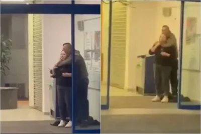 VÍDEO: homem armado com faca faz mulher refém dentro de banco na Alemanha