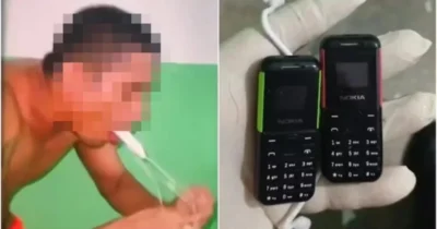 Detento é flagrado com celulares no organismo e ‘vomita’ dois aparelhos.