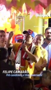 Camarão publica TBT destacando ‘união com Brandão’