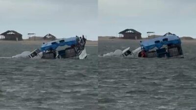 VÍDEO: Barco naufraga em Barreirinhas na região dos Lençóis Maranhenses