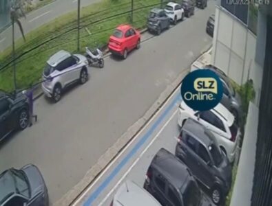 Homem incendeia dois carros de luxo na Av. dos Holandeses na área nobre e foge; populares conseguem controlar as chamas