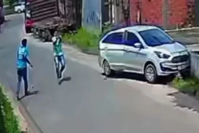 VEJA O VÍDEO: PM reage a assalto e mata suspeito no Maranhão