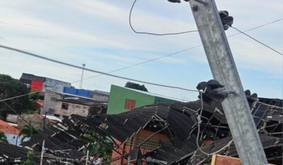 Na noite deste domingo, 12 de abril de 2025, o telhado de uma das unidades do Colégio Batista em São Luís, Maranhão, desabou.