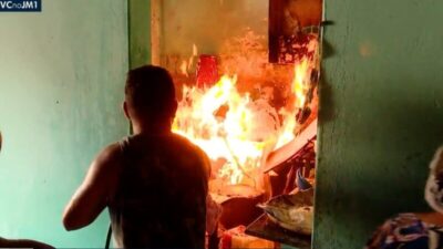 Vazamento de gás provoca explosão e incêndio em lanchonete