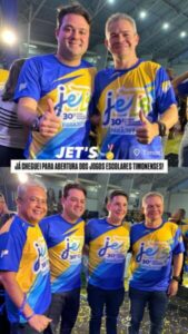 Leandro Bello participa da 30ª edição dos Jogos Escolares Timonenses ao lado do Prefeito Rafael Brito, vereadores e secretários