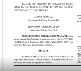 Dinistas seguem sendo exonerados do governo Brandão